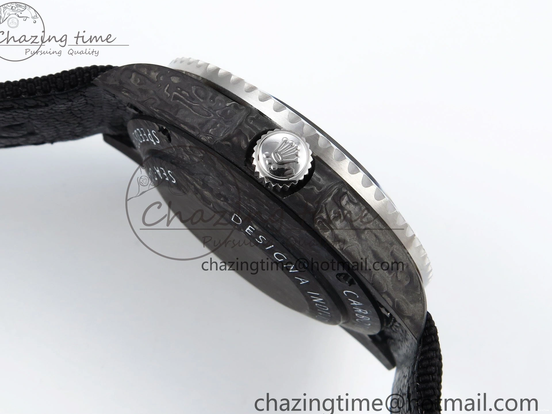 MiroTime 0311 QuickDry Sea Dweller 43mm Carbon DIWF Best Edition Graffiti Dial on Black Nylon Strap A 1669